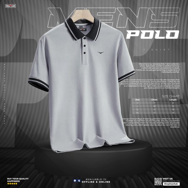 Daar-kak Classic Solid Color Polo Shirt - RDK-101