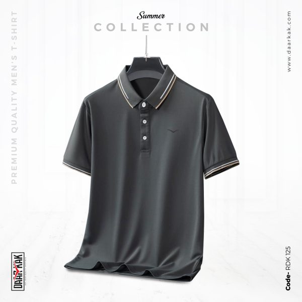 Daarkak Ultra Premium Basic Polo Silver Color - RDK-125