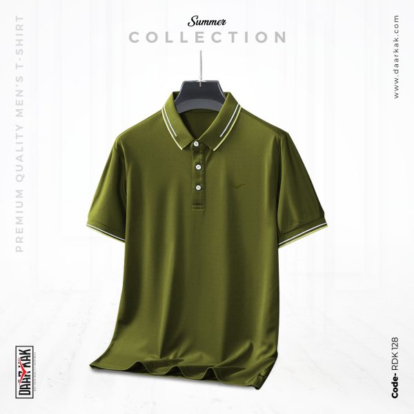 Daarkak Ultra Premium Basic Polo Green Olive Color - RDK-128